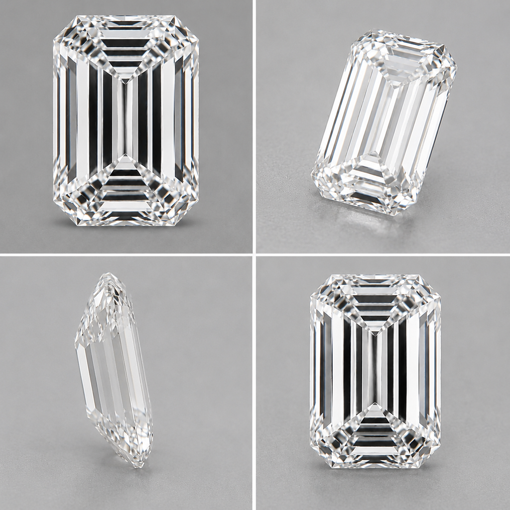 3.10 ct Emerald Cut Natural Diamond – D Color – VVS2 – GIA Certified