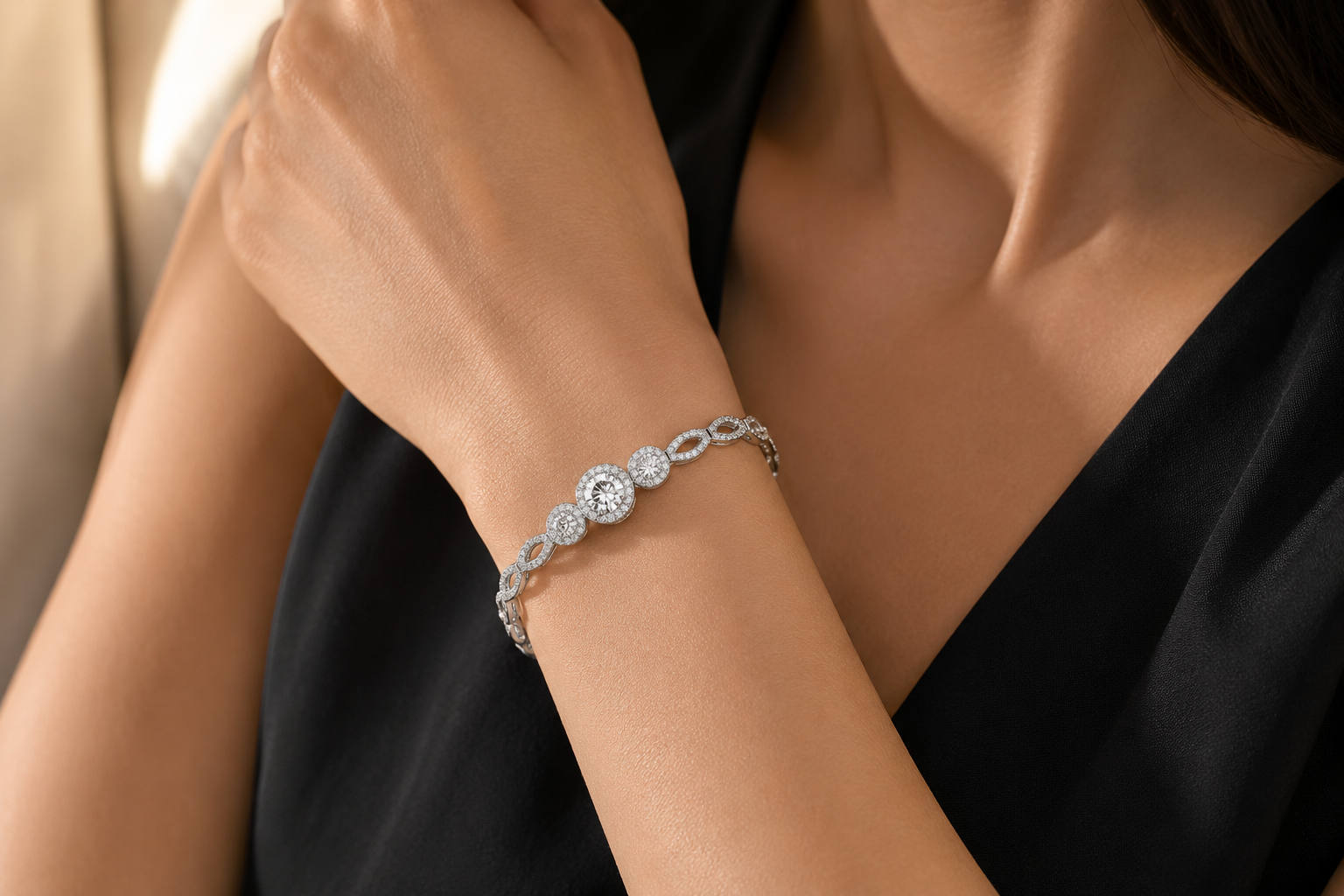 Luneria Moissanite Bracelet