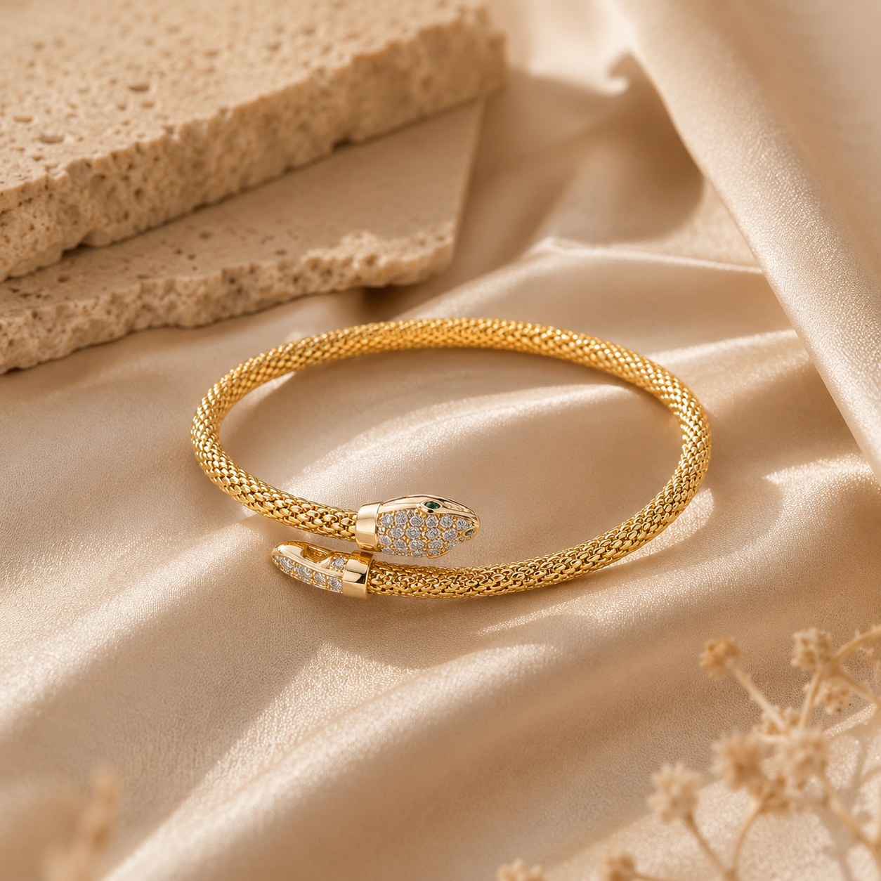 Seraphine Snake Bangle