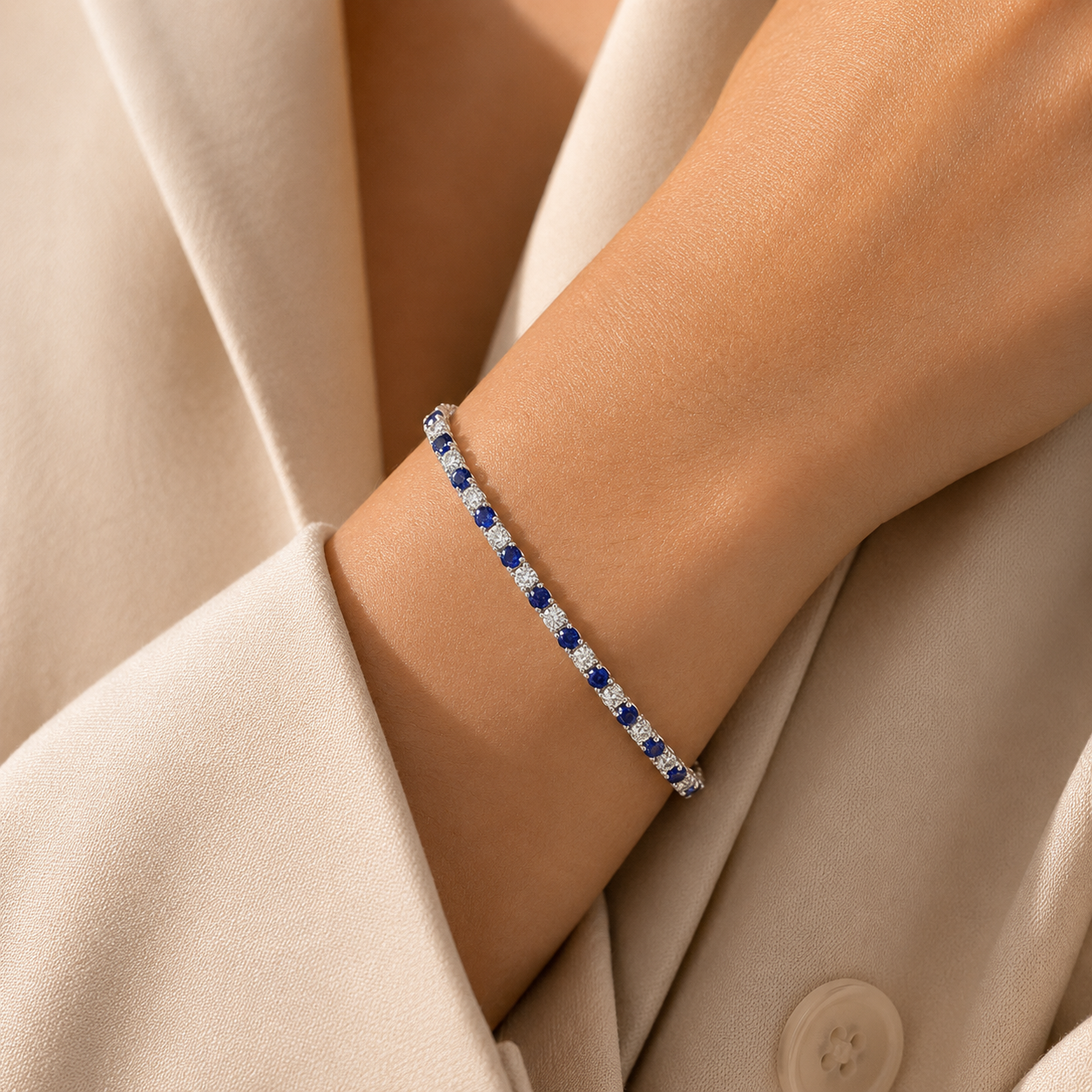 The Saphirine Tennis Bracelet