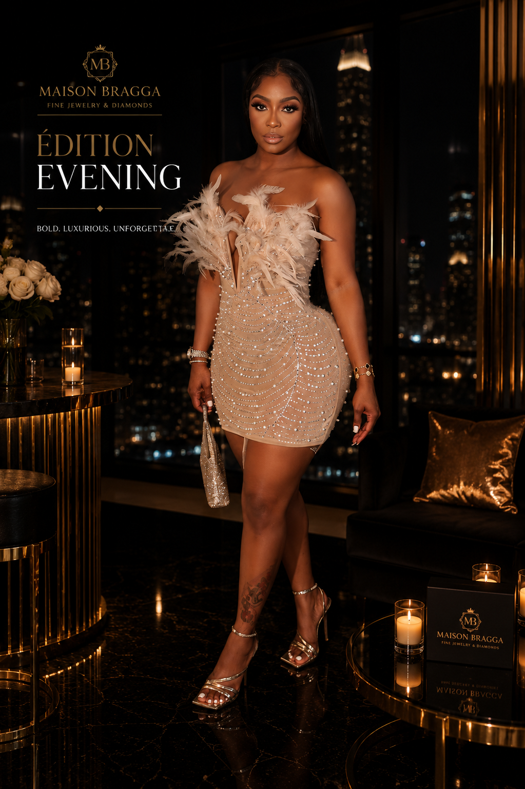 Vespera Feather Dress