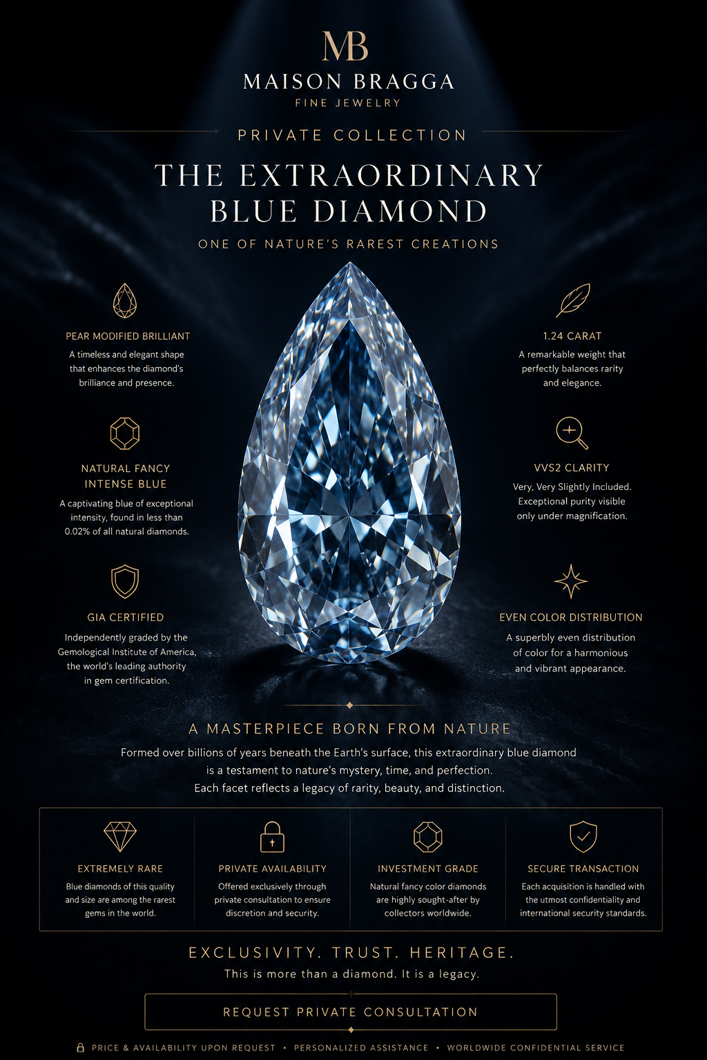 The Extraordinary Blue Diamond
