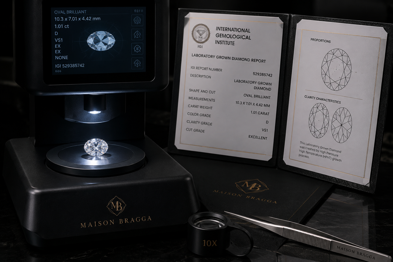 The Oval Diamond – IGI Certified