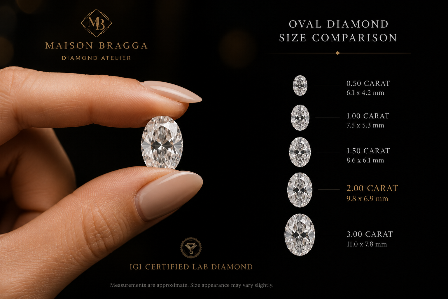 The Oval Diamond – IGI Certified