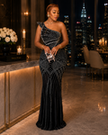 The Diamora One-Shoulder Gown