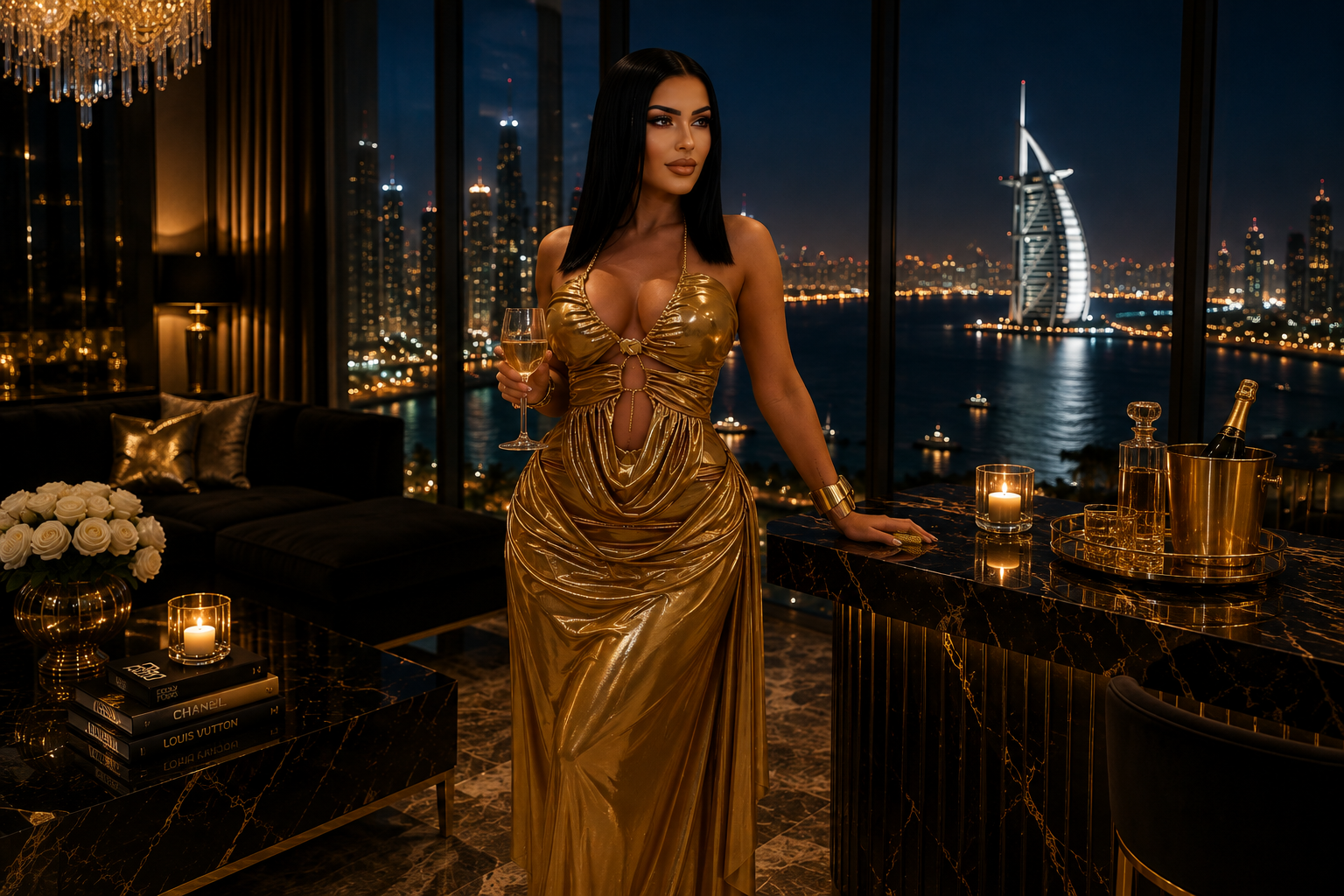 Golden Mirage Dress