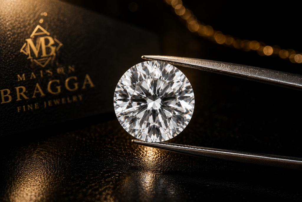 4.04 ct Round Brilliant Lab-Grown Diamond – E Color – VVS2 – IGI Certified