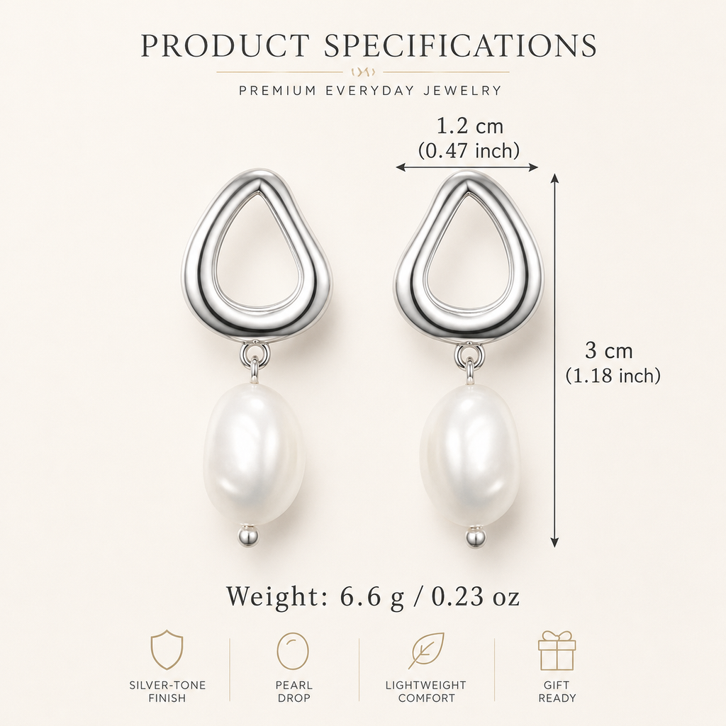 Elise Pearl Drop Earrings