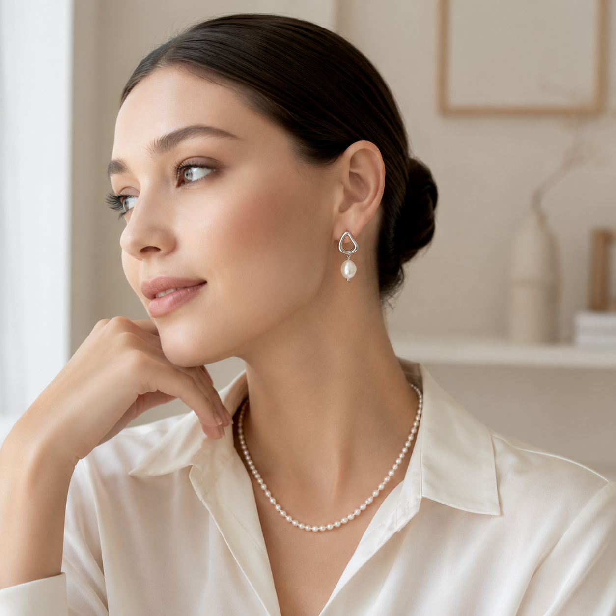 Elise Pearl Drop Earrings