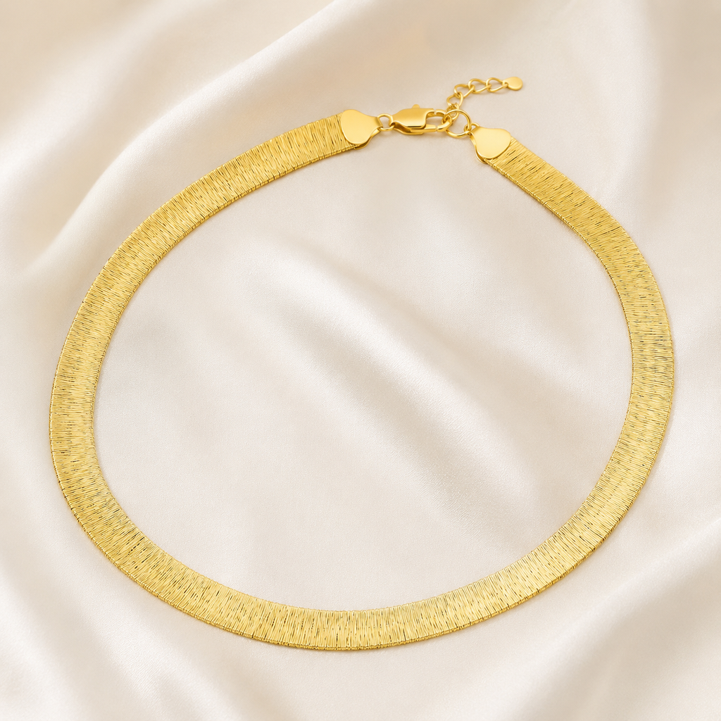 Siena Brushed Sterling Silver Collar Necklace