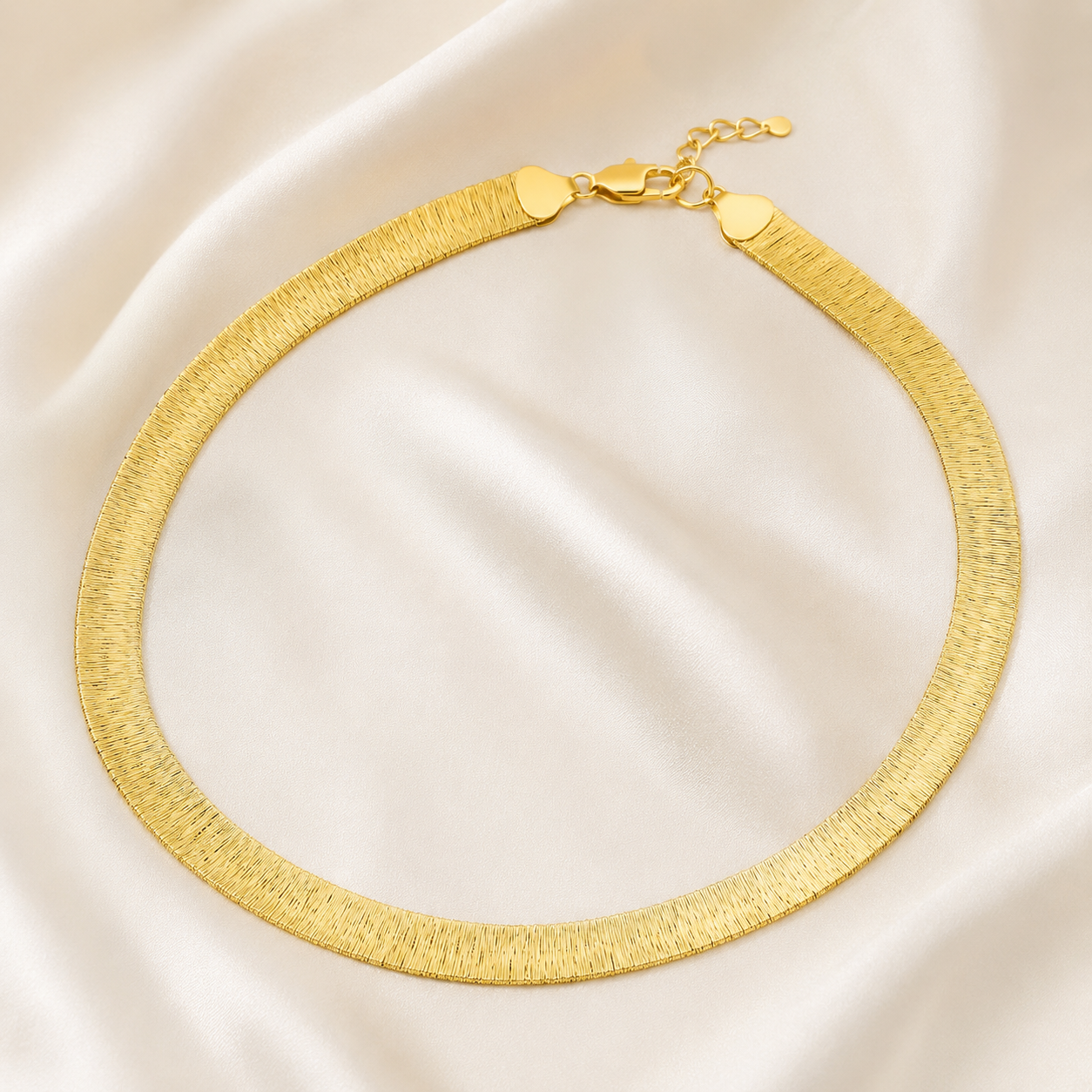 Siena Brushed Sterling Silver Collar Necklace