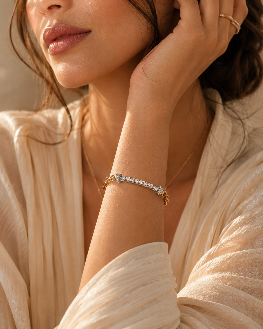 Monaco Cuban Moissanite Bracelet