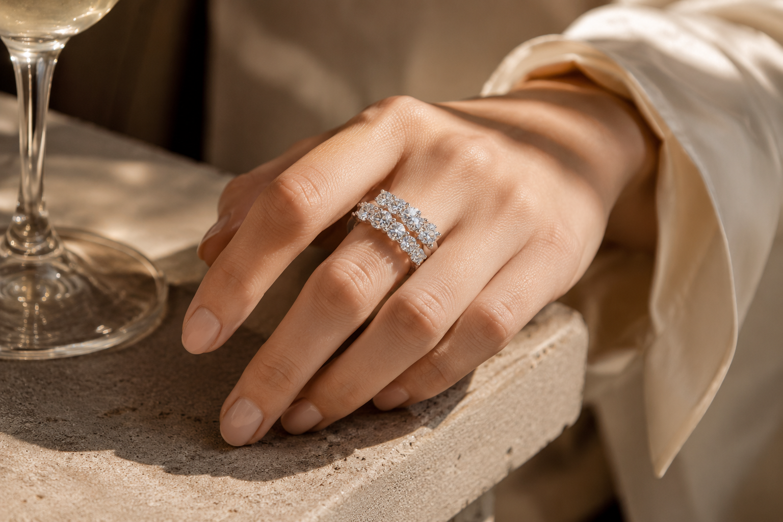 Vittoria Moissanite Ring