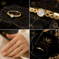 Lyra Moonstone Ring