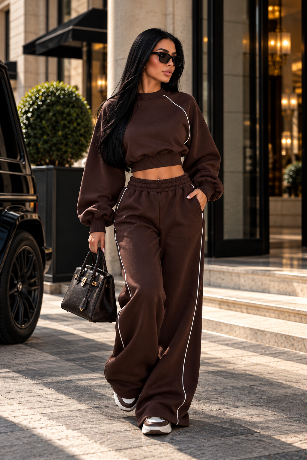 Nerava Street Set in Chocolate Brown