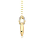 Alternate view of the Maison Bragga Veloura moissanite necklace