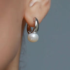Alternate view of the Maison Bragga Elara Pearl Earrings