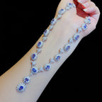 Alternate view of the Maison Bragga Astraea Tanzanite Necklace