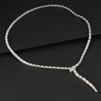 Alternate view of the Maison Bragga Selene snake-inspired necklace