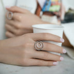 Alternate angle of the Maison Bragga Avelis Geometric Ring