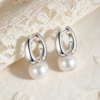 Elara Pearl Earrings vintage-inspired silver and pearl design