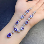 Alternate view of the Maison Bragga Valantina Tanzanite Necklace