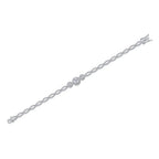 Luneria Moissanite Bracelet side detail in sterling silver